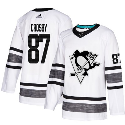 Adidas Pittsburgh Penguins #87 Sidney Crosby White Authentic 2019 AllStar Stitched NHL Jersey